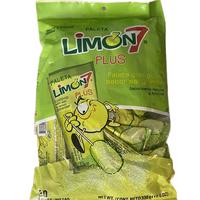 Limon 7 Plus Lollipop with Salt and Lemon Powder - 30 Pieces - Sweet Candy Snack - Bonbon from Mexico