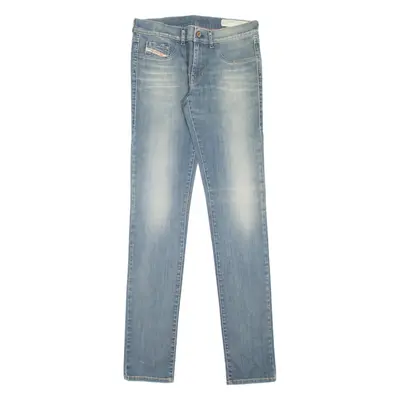 DIESEL Livier Womens Jeans Blue Slim Jegging Stone Wash W31 L35