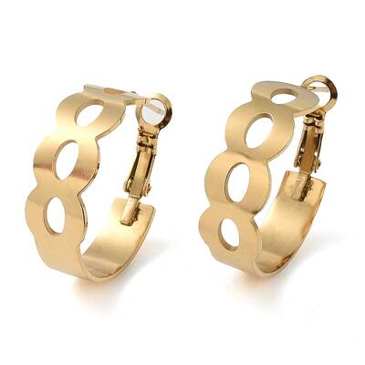 304 Stainless Steel Hoop Earrings
