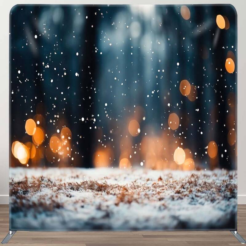 Aperturee Beautiful Snow Scene Photo Booth Fabric Backdrop | Best Background Photoshoot | Photo Booth Background | Backdrop P...