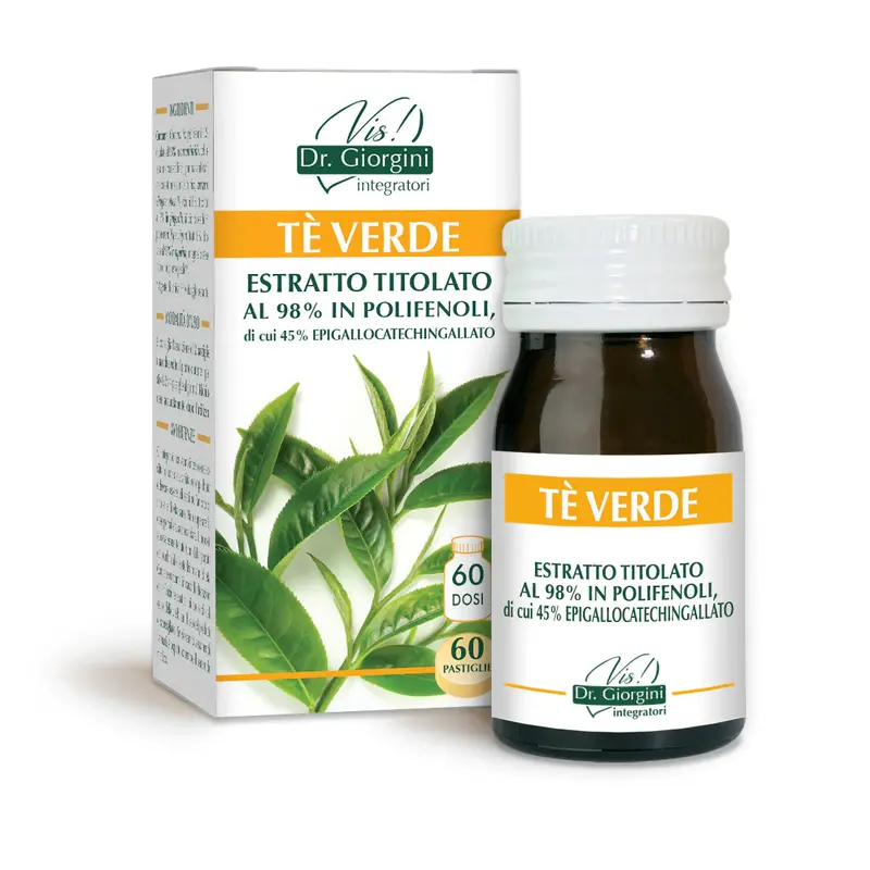 Dr Giorgini Green tea titrated extract 30g - 60 tablets of 500 mg