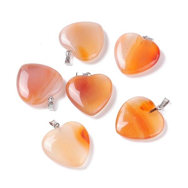 Natural Red Agate Pendants