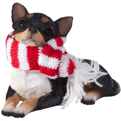 Sandicast Tri Chihuahua Dog Christmas Tree Ornament