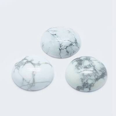 Natural Howlite Cabochons