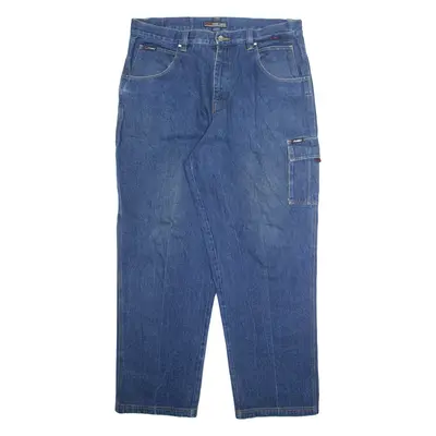 FUBU Mens Jeans Blue Relaxed Straight W40 L37