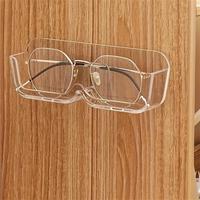 Plastic Wall Mounted Glasses Storage Rack without Glasses, Punch Free Glasses Holder, Sunglasses Display Organizer, Home Orga...