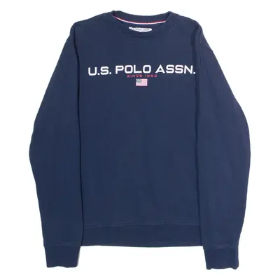 U.S. POLO ASSN Mens Sweatshirt Blue Crew Neck S