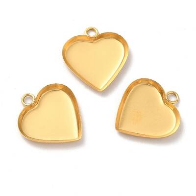 Ion Plating(IP) 304 Stainless Steel Pendant Cabochon Settings