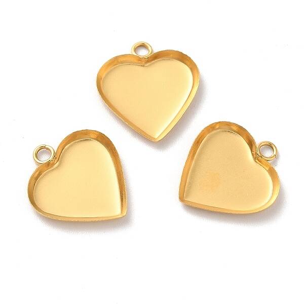 Ion Plating(IP) 304 Stainless Steel Pendant Cabochon Settings