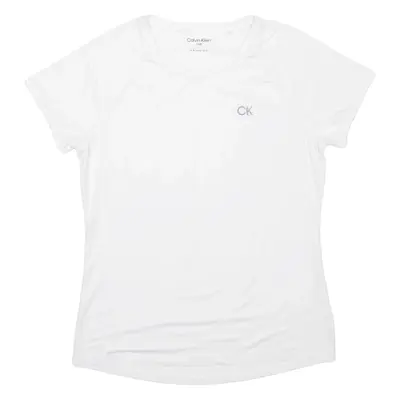 CALVIN KLEIN GOLF Womens T-Shirt White UK 14