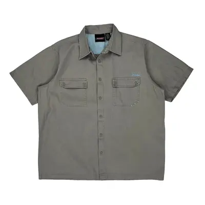 Dickies Short Sleeve Shirt - XL Grey Cotton