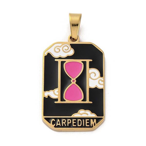 Ion Plating(IP) 304 Stainless Steel Enamel Pendants