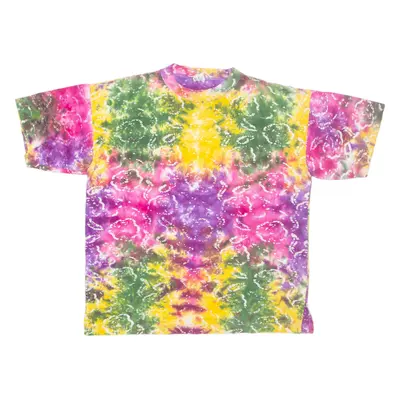 Mens Tie Dye T-Shirt Pink M