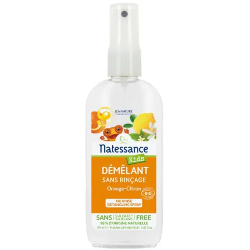 Natessance Pschitt Organic Demelant without rinsing for children 150 ml