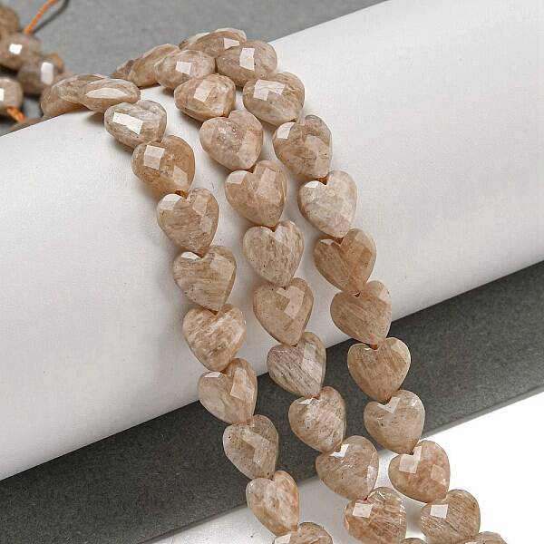 Natural Peach Moonstone Beads Strands