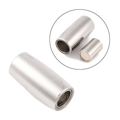 Tarnish Resistant 304 Stainless Steel Magnetic Clasps with Glue-in Ends