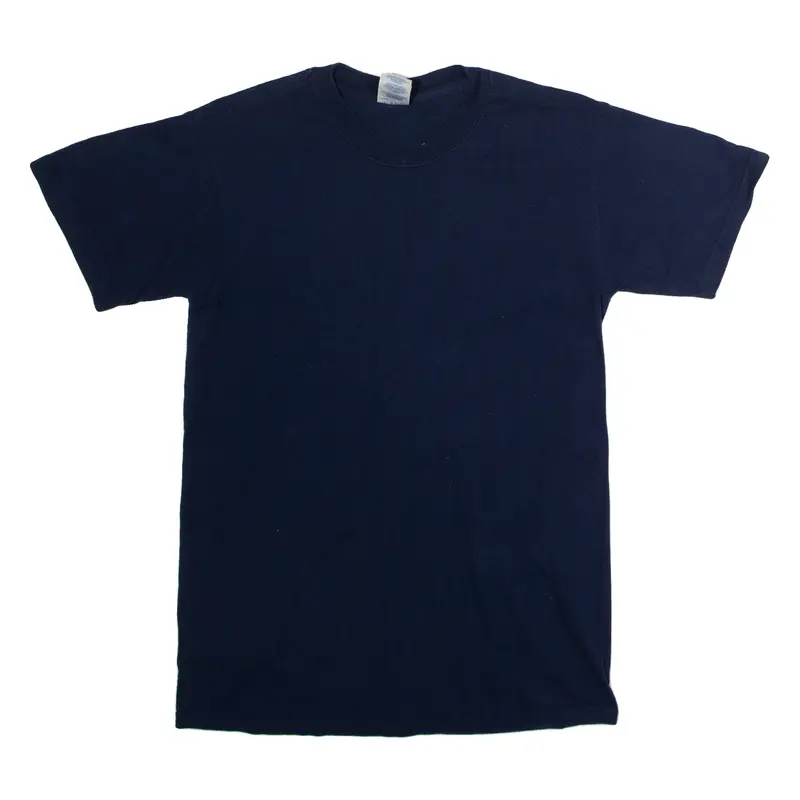 GILDAN Mens T-Shirt Blue Crew Neck S