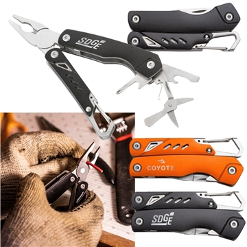 50 Promotional Jr. Gripper Multi Tool - 8-in-1 Stainless Steel