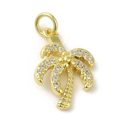 Brass Micro Pave Cubic Zirconia Pendants