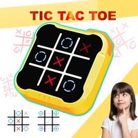 Electronic Tic Tac Toe game,Portable console against ai robots,Handheld game console, educational toys for Family Party & Ent...