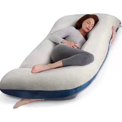 Pregnancy Maternity Pillows for Sleeping 55 Inches U-Shape Full Body Pillow Support - for Back, Hips, Legs, Belly for Pregnan...