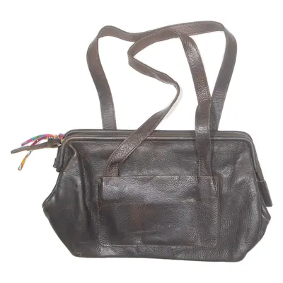 Mens Shoulder Bag Brown Leather 90s