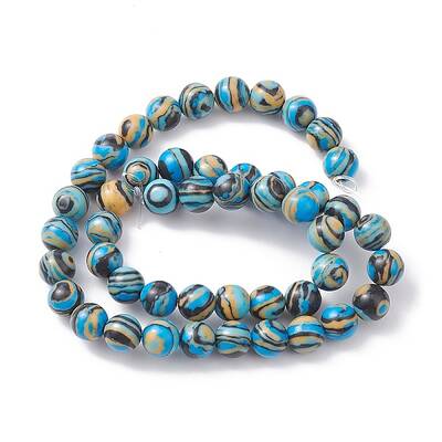 Synthetic Malachite Beads Strands