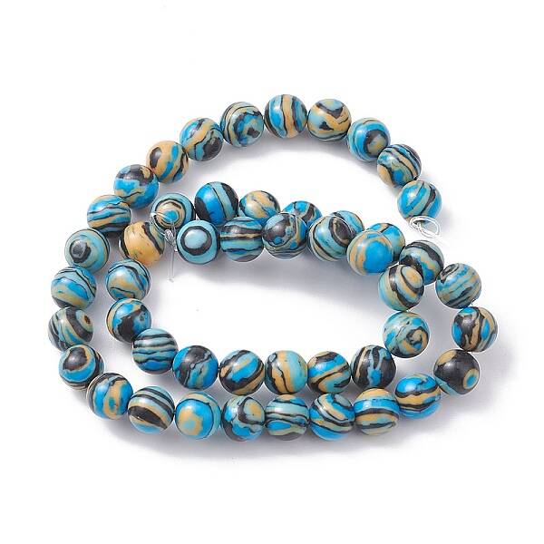 Synthetic Malachite Beads Strands