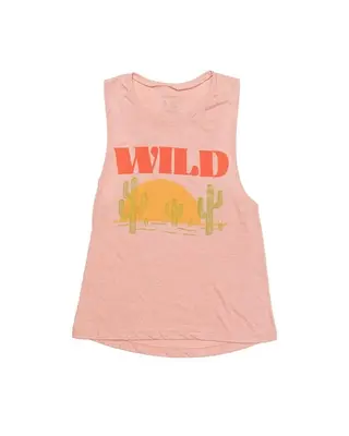 Sunset Chaser Muscle Tank | Rose | Size: L