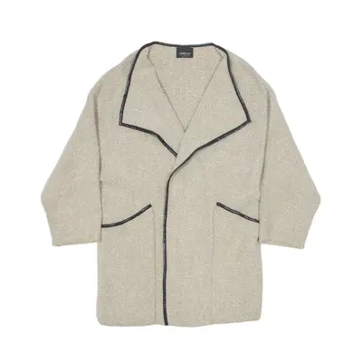 ZARA KNIT Overcoat Knit Jacket Beige Womens S