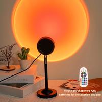 Sunset Lamp Mini Projector, RGB Sunset Projection Lamp, Adjustable LED Lights for Coffee Cable, Desk Projectors Ambient Night...