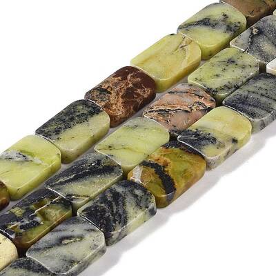 Natural Yellow Turquoise(Jasper) Beads Strands