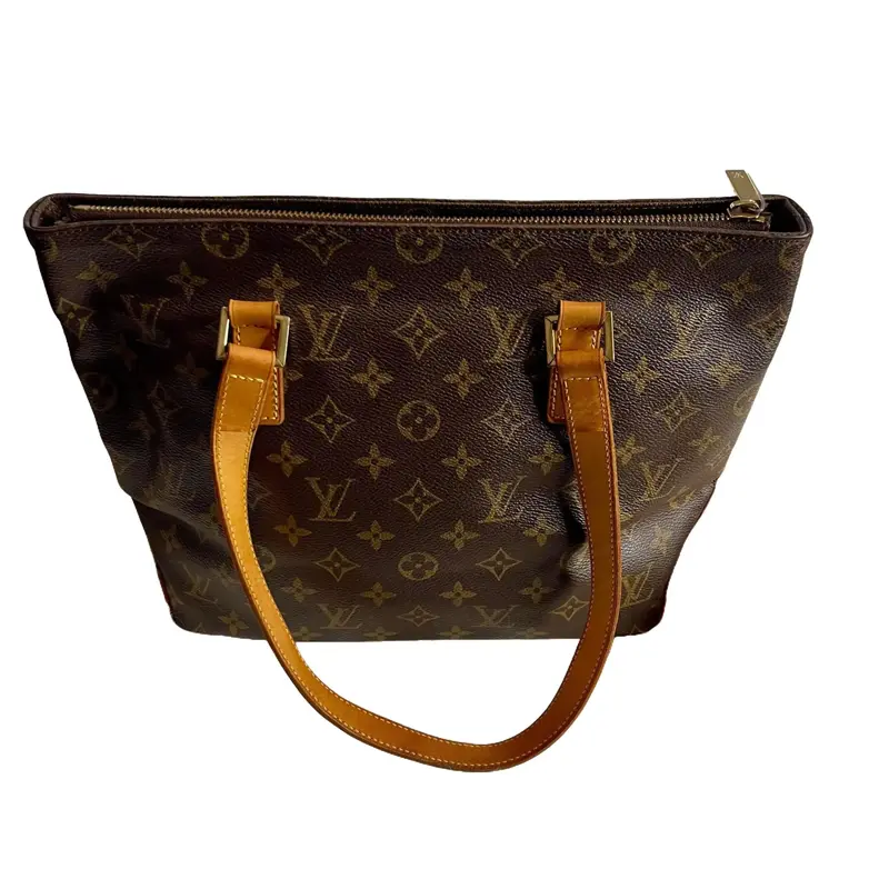 Pre-owned Louis Vuitton Canvas Tote Bags Cabas Piano Monogram ShoulderBag PVC Leather Brown