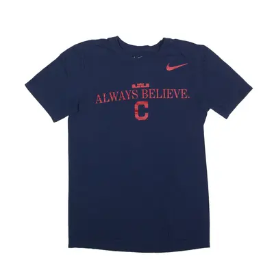 NIKE Always Believe USA T-Shirt Blue Short Sleeve Mens S