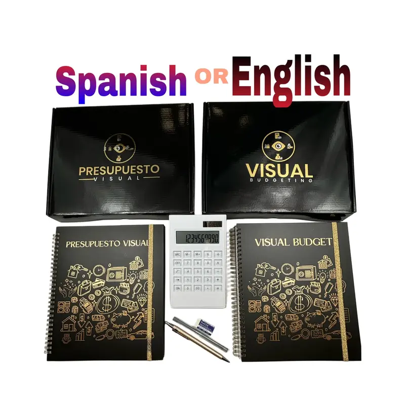 Budget Planner Information on how to build or repair credit, English OR Spanish 1st Time Auto/Home Buyer Guide. Hardcover 8x1...
