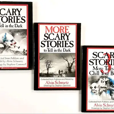 Scary Stories To Tell In The Dark Set 3 Books Kids Children's Gift Original Artwork Spooky  Book Present Nostalgic Grab Now! ...
