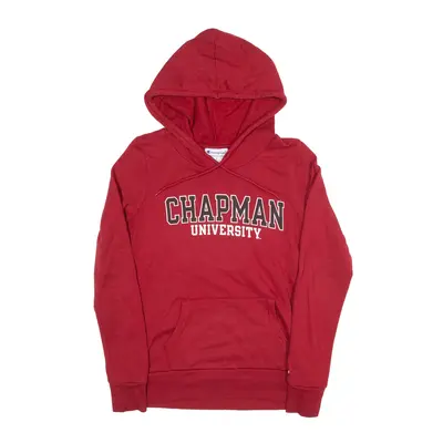 CHAMPION Chapman University USA Hoodie Red Pullover Womens S