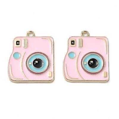 Rack Plating Alloy Enamel Pendants