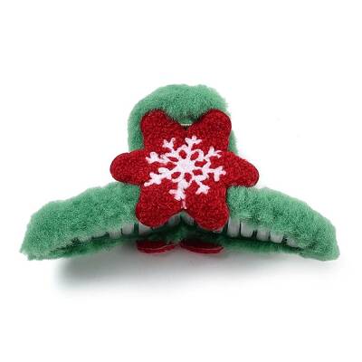 Christmas Theme Plastic Claw Hair Clips