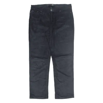 JUST CAVALLI Corduroy Trousers Black Regular Straight Womens W32 L30