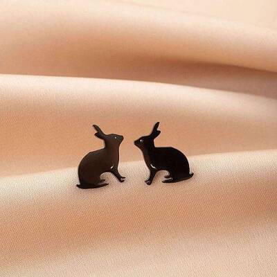 Stainless Steel Small Animal Stud Earrings for Women