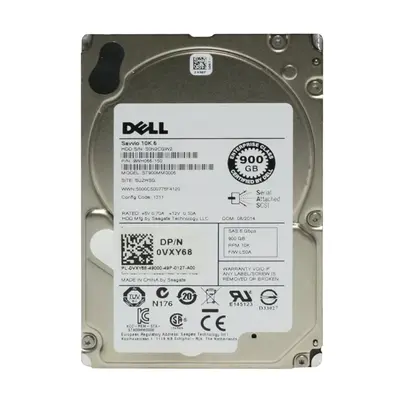 VXY68 Dell 900GB 6Gb/s SAS 10000 2.5-inch 64MB Hard Drive