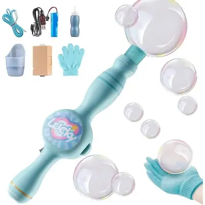 Magic Fog Bubble Wand – Elastic Interactive Hand Clap Toy, Soft Mist Adjustable Bubbles, Fun Science Gift for Kids, Perfect...