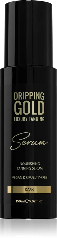 Dripping Gold Luxury Tanning Self-Tanning Serum Preparation For Body And Face Dark Color 150 Ml