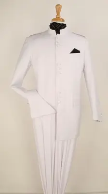 Apollo King Men's 2-Piece Nehru Suit - Mandarin Collar