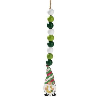 Saint Patrick's Day Wood Gnome Pendant Decoration