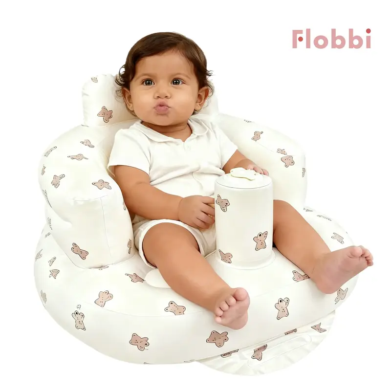 Inflatable Baby Seat, Comfortable and Safe Baby Chair for Infants Aged 6 Months to 2 Years, Essential Newborn Accessory, Port...