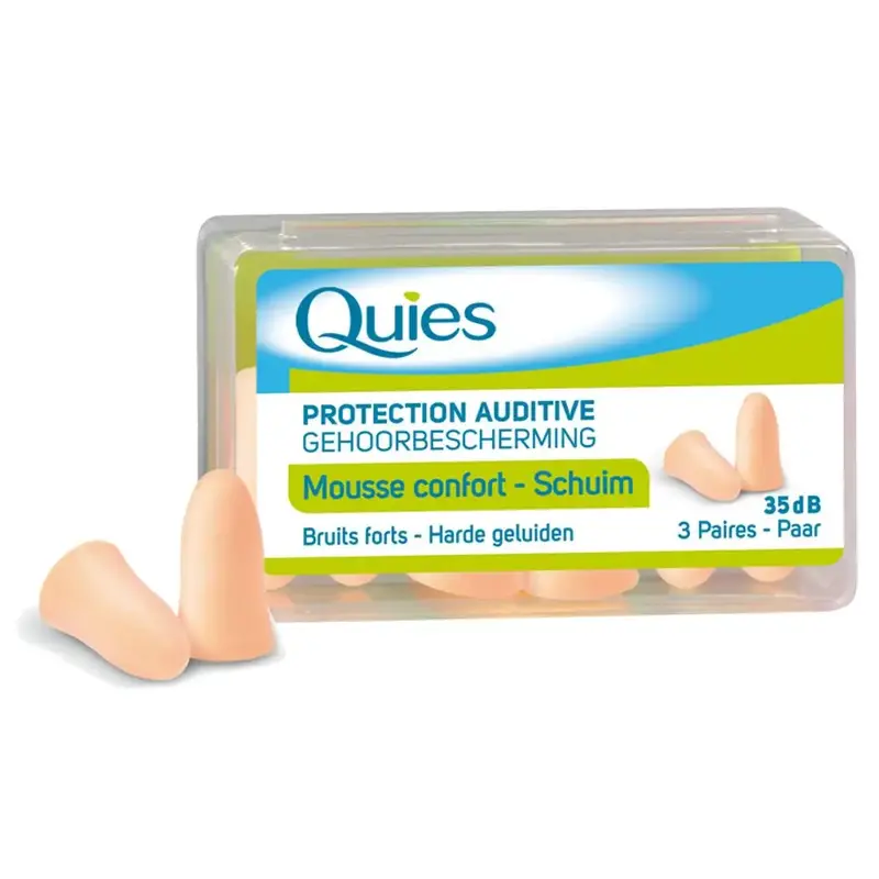 Quies Comfort Flesh-Tone Hearing Protection Foam 3 Pairs