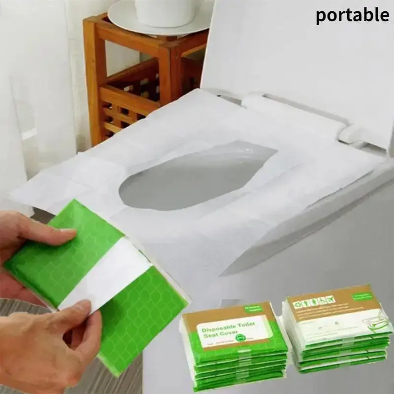 Disposable Toilet Seat Cover, Disposable Toilet Seat Cover for Travel, Travel Essentials for Airplane, Road Trip, Camping