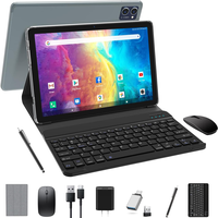 Tablet 2025 Newest Android Tablet 10 inch, Octa-Core 5G WiFi Tablet with Keyboard, 128GB + 8GB(4+4) + 1TB Expandable Storage,...